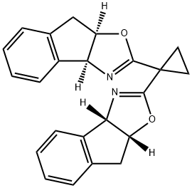 (3aS,3'aS,8aR,8'a'R)-2,2'-cyclopropylidenebis[3a,8a-dihydro-8H-Indeno[1,2-d]oxazole Struktur