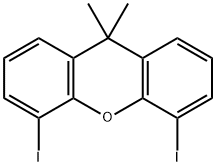 9H-Xanthene, 4,5-diiodo-9,9-dimethyl- Struktur