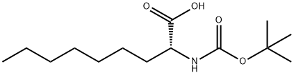 (2R)-2-{[(tert-butoxy)carbonyl]amino}nonanoic acid Structure