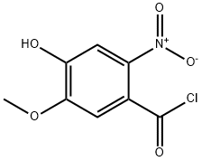 H. 2-nitro-4-benzyloxy-5-methoxybenzoyl chloride Structure