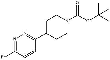 1-Piperidinecarboxylic acid, 4-(6-bromo-3-pyridazinyl)-, 1,1-dimethylethyl ester, 1823270-05-8, 结构式