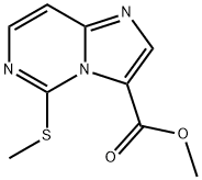 Imidazo[1,2-c]pyrimidine-3-carboxylic acid, 5-(methylthio)-, methyl ester Struktur