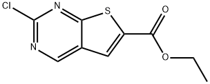 ethyl 2-chlorothieno[2,3-d]pyrimidine-6-carboxylate Structure