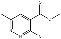 Methyl 3-chloro-6-methyl-4-pyridazinecarboxylate 结构式