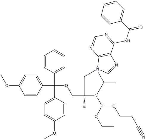 (R)-GNA-A(Bz) phosphoramidite Structure