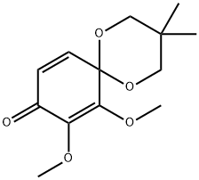 1,5-Dioxaspiro[5.5]undeca-7,10-dien-9-one, 7,8-dimethoxy-3,3-dimethyl- Structure