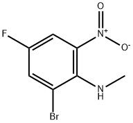 (2-Bromo-4-fluoro-6-nitro-phenyl)-methyl-amine Struktur