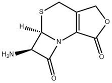 (7R)-3-メチル-7-(ホルミルアミノ)セファム-3-エン-4-カルボン酸 化学構造式