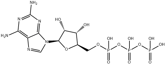 Adenosine 5'-(tetrahydrogen triphosphate), 2-amino- 结构式