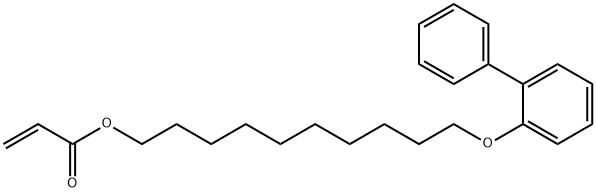 10-[(1,1'-联苯)-2-氧基]癸基丙烯酸酯,1860787-65-0,结构式