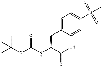 (S)-2-(TERT-BUTOXYCARBONYLAMINO)-3-(4-(METHYLSULFONYL)PHENYL,1865765-70-3,结构式