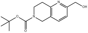Tert-Butyl 2-(Hydroxymethyl)-7,8-Dihydro-1,6-Naphthyridine-6(5H)-Carboxylate(WX141997) Struktur