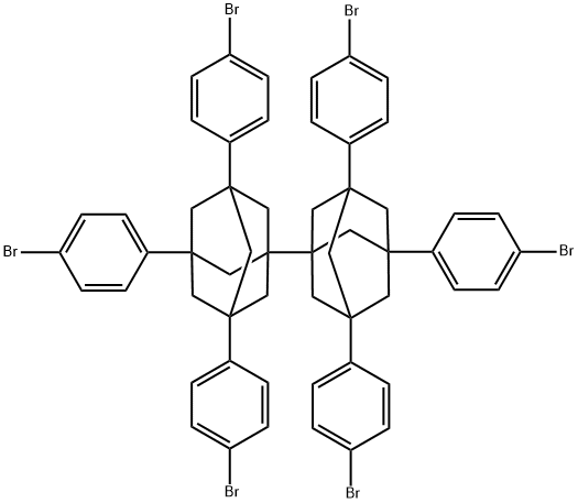 1,1'-Bitricyclo[3.3.1.13,7]decane, 3,3' ,5,5',7,7'-hexakis(4-bromophenyl)- Structure