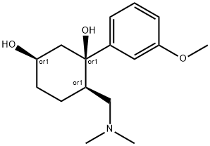 AXOMADOL,6-DIMETHYLAMINOMETHYL-1-(3-METHOXY-PHENYL)-CYCLOHEXANE-1,3-DIOL Structure