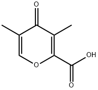 4H-Pyran-2-carboxylic acid, 3,5-dimethyl-4-oxo- 化学構造式
