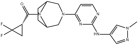 ブレポシチニブ 化学構造式