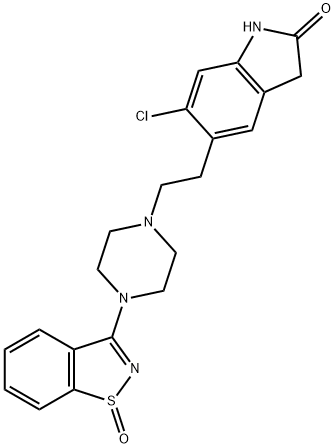 ジプラシドンスルホキシド 化学構造式