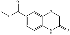 2H-1,4-Benzothiazine-7-carboxylic acid, 3,4-dihydro-3-oxo-, methyl ester Structure