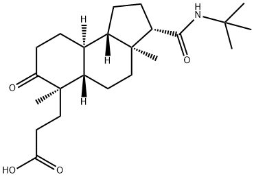 17-beta-(n-butylcarbaMoyl)-5-oxo-3,5-secoandrostan-2-oic acid Struktur