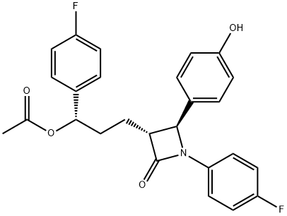3-O-乙酰依泽替米贝,190448-46-5,结构式