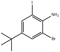 Benzenamine, 2-bromo-4-(1,1-dimethylethyl)-6-iodo- Struktur