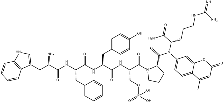 WFY(p)SPR-7-氨基-4-甲基香豆素 结构式