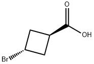 Cyclobutanecarboxylic acid, 3-bromo-, trans- 化学構造式