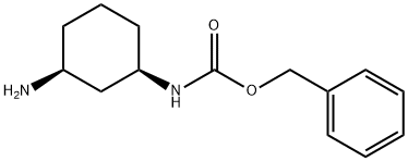 苯甲基 ((1R,3S)-3-氨基环己基)氨基甲酯 结构式