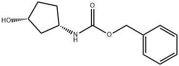 Benzyl N-[(1S,3R)-rel-3-hydroxycyclopentyl]carbamate,1932090-03-3,结构式