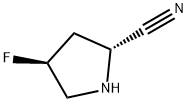 2-Pyrrolidinecarbonitrile, 4-fluoro-, (2R,4S)- Structure