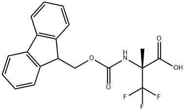FMOC-R-(ME)ALA(3-F3)-OH, 1932361-33-5, 结构式