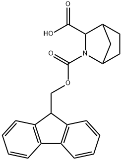 2-Azabicyclo[2.2.1]heptane-2,3-dicarboxylic acid, 2-(9H-fluoren-9-ylmethyl) ester,1934380-19-4,结构式