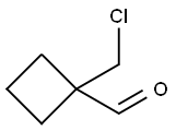 1-(chloromethyl)cyclobutane-1-carbaldehyde Struktur