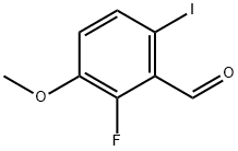 2-fluoro-6-iodo-3-methoxybenzaldehyde Struktur