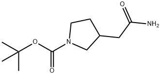 1-Pyrrolidinecarboxylic acid, 3-(2-amino-2-oxoethyl)-, 1,1-dimethylethyl ester|3-(2-氨基-2-氧乙基)吡咯烷-1-甲酸叔丁酯