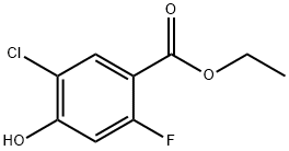 ethyl 5-chloro-2-fluoro-4-hydroxybenzoate Struktur