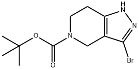 叔-丁基 3-溴-6,7-二氢-1H-吡唑并[4,3-C]吡啶-5(4H)-甲酸基酯,1936429-06-9,结构式