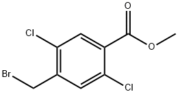 Methyl 4-(bromomethyl)-2,5-dichlorobenzoate Struktur