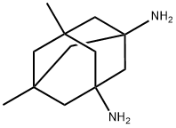 1,3-二氨基-5,7-二甲基金刚烷 结构式