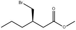 Hexanoic acid, 3-(bromomethyl)-, methyl ester, (3R)- Structure
