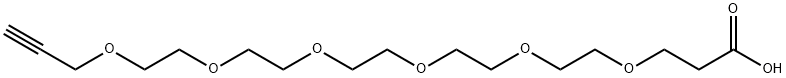 Propargyl-PEG6-acid Struktur