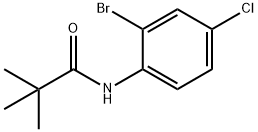 Propanamide, N-(2-bromo-4-chlorophenyl)-2,2-dimethyl- Structure