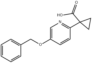 Cyclopropanecarboxylic acid, 1-[5-(phenylmethoxy)-2-pyridinyl]-, 1956318-87-8, 结构式