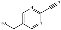 5-(Hydroxymethyl)pyrimidine-2-carbonitrile Structure