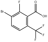 3-Bromo-2-fluoro-6-(trifluoromethyl)benzoic acid,1980062-64-3,结构式