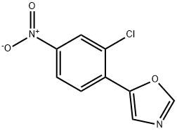 Oxazole, 5-(2-chloro-4-nitrophenyl)- Structure