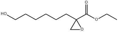 2-Oxiranecarboxylic acid, 2-(6-hydroxyhexyl)-, ethyl ester Struktur