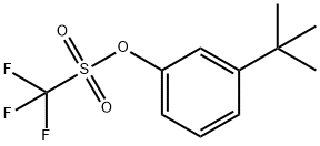 Methanesulfonic acid, 1,1,1-trifluoro-, 3-(1,1-dimethylethyl)phenyl ester Structure