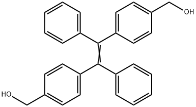 ((1,2-二苯基乙烯-1,2-二基)双(4,1-亚苯基))二甲醇 结构式