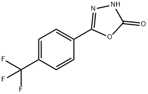 5-(4-(TRIFLUOROMETHYL)PHENYL)-1,3,4-OXADIAZOL-2(4H)-ONE, 202823-22-1, 结构式